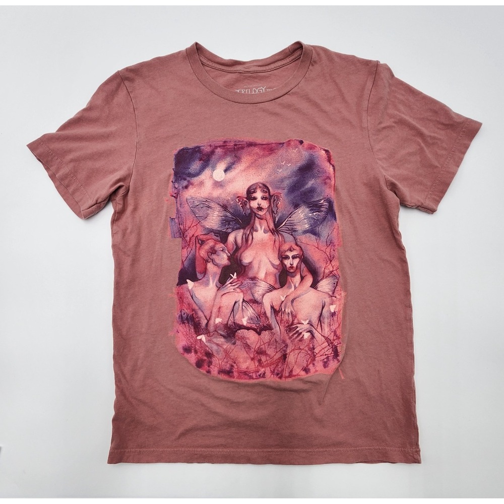 Melanie Martinez Trilogy Tour‎ Oil Canvas Tee Authentic Tour Merch Size M PINK